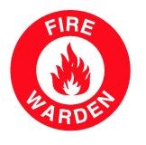 Helmet Label - FIRE WARDEN - HLT 11